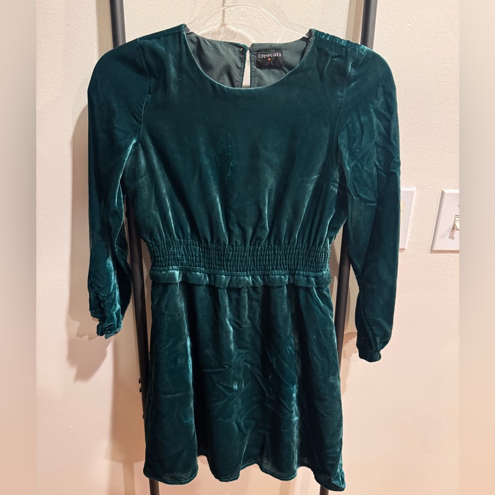 Crew Cuts Smocked Velvet Dress - Picture 2 of 7
